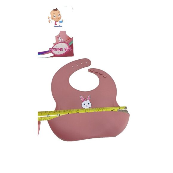 2pc Baby Silicone Bibs New - Picture 7 of 11